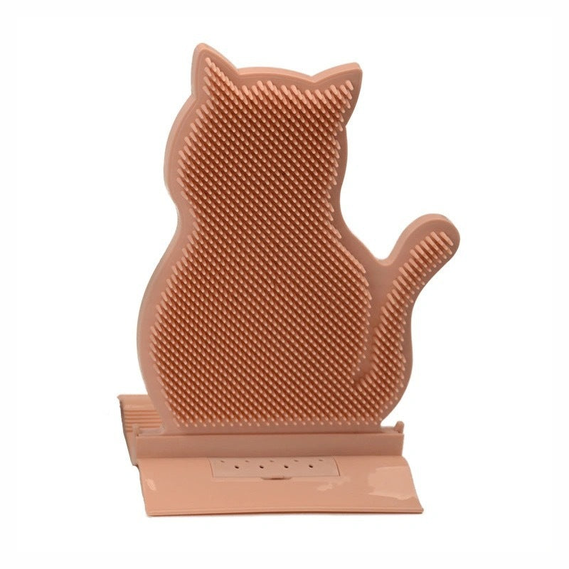 Cat Corner Self-Grooming Brush with Catnip Fun
