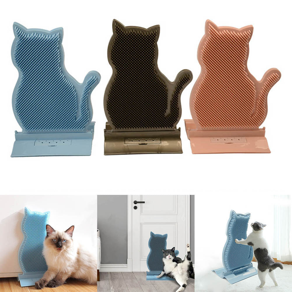 Cat Corner Self-Grooming Brush with Catnip Fun