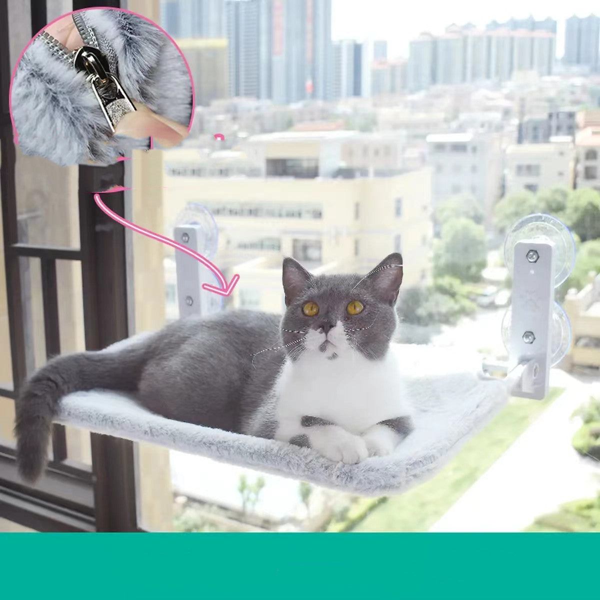 Sunny Cat Window Seat – Strong Suction Cup Hammock