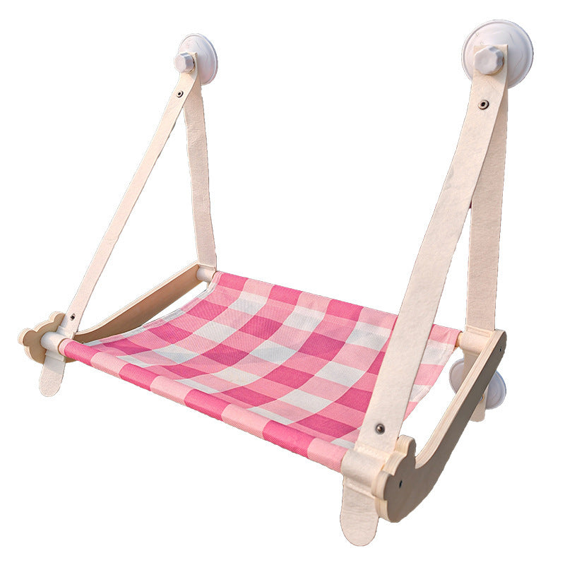 Wooden Cat Hammock – Cozy Sun Seat Bed for Pets