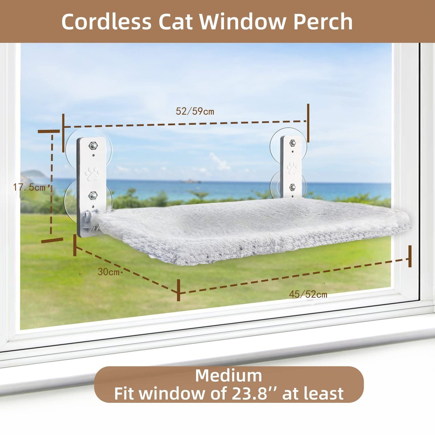 Indoor Cat Window Bed – Comfortable Foldable Hammock Seat