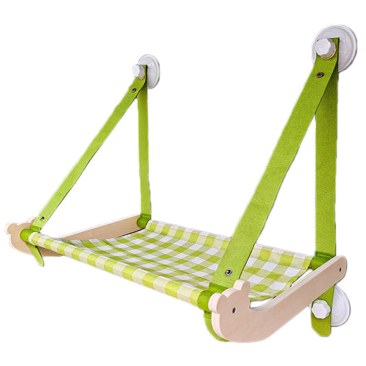 Wooden Cat Hammock – Cozy Sun Seat Bed for Pets